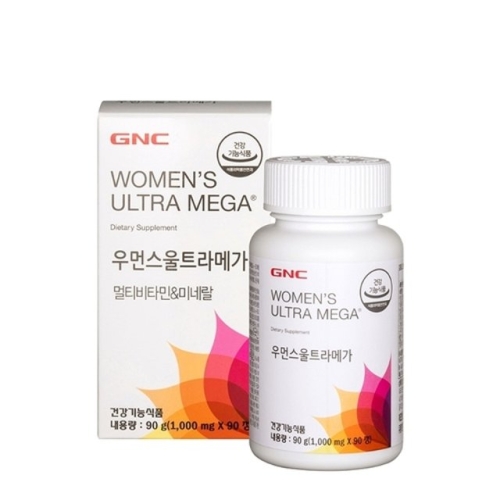 GNC 우먼스 울트라 메가 멀티비타민&미네랄 90정