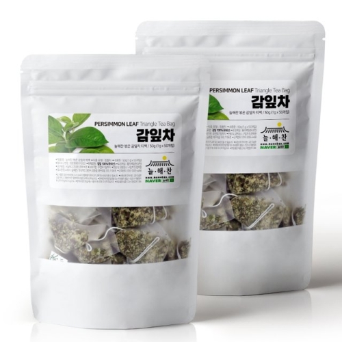 늘해찬  볶은 국산 감잎차 50티백