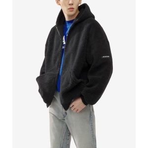 발렌시아가 아우터웨어 오버사이즈 집업 후드 블랙 / 768694TKQ261000 184405