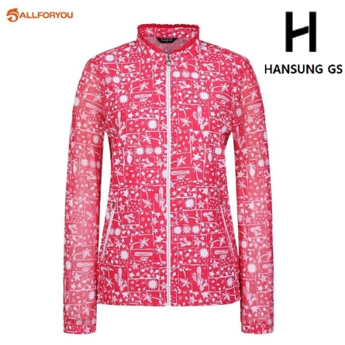 올포유 여성 사막프린트 메쉬소매 점퍼 AWJUM4281