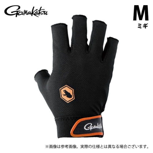 가마가츠  카마카츠 GM7297 낚시장갑 블랙 M 헤라그로브 한손 모델 오른쪽