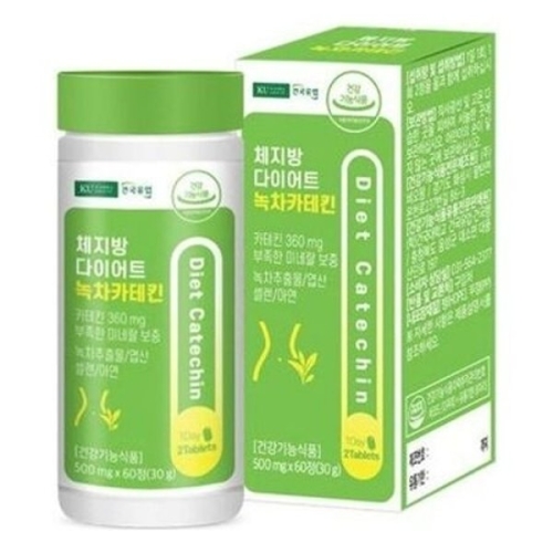 건국유업 체지방 다이어트 녹차카테킨 500mg 60정
