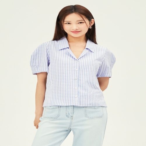 JJ지고트 볼륨 슬리브 셔츠 블라우스 GP6M0BL901