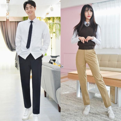 교복몰 XBI6M536 교복바지 허리조절 남여 쇼핑몰 예쁜