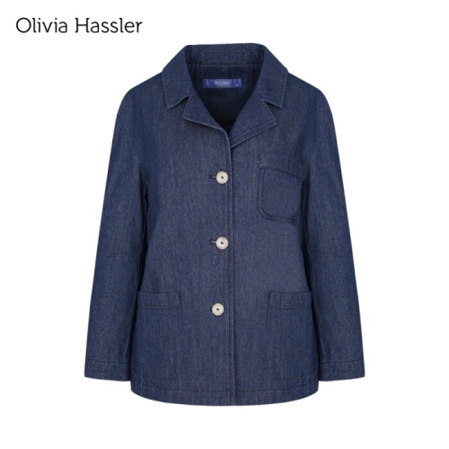 올리비아하슬러 와이드 브이넥 프린팅 면티셔츠_OHDMTS101