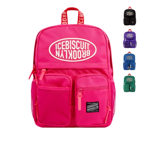 아이스비스킷 심볼로고더블포켓백팩_IB45BG002