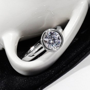 샤밍주얼리  1캐럿 다이아 반지 GIA 랩 그로운 마일드 베젤