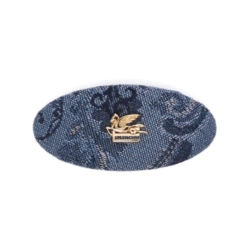 에트로 floral jacquard denim hair clip WF6B0002AD256 T