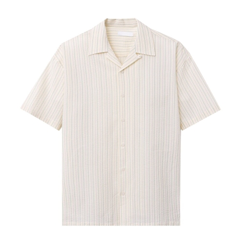 리빌모아 남자 남방 박스핏 엠보 몰디브ST 반팔 셔츠 DS-SHH-Q201-주황