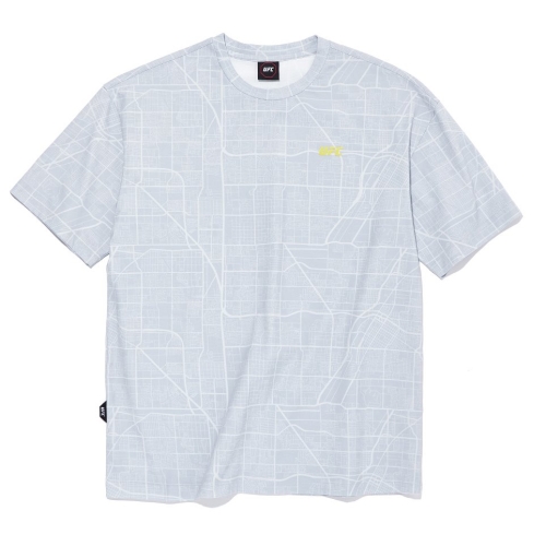 UFC  스포츠 라스베가스 패턴 티셔츠 라이트그레이 U2SST1125LG