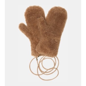 막스마라 Ombrato 카멜 헤어 실크 장갑 P00513482
