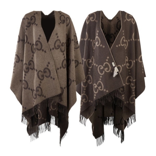 구찌 럭셔리에비뉴 774308 4GABX 9764 여성 리버서블 점보 GG 캐시미어 케