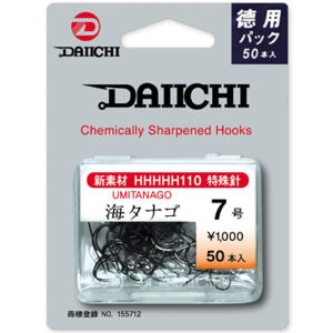 다이치  덕용포장 우미다나고  50본입  붕어바늘