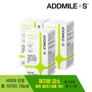 애드마일스 다이어트 그린 녹차카테킨 700mg 60정