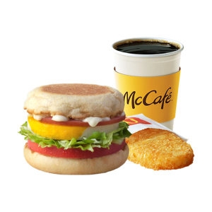 맥도날드 베이컨 토마토 에그 머핀 세트