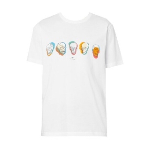 폴스미스 스컬 프린팅 티셔츠 화이트 M2R 011R KP3825 01 트렌디 감성의 스마트한 쇼핑공간