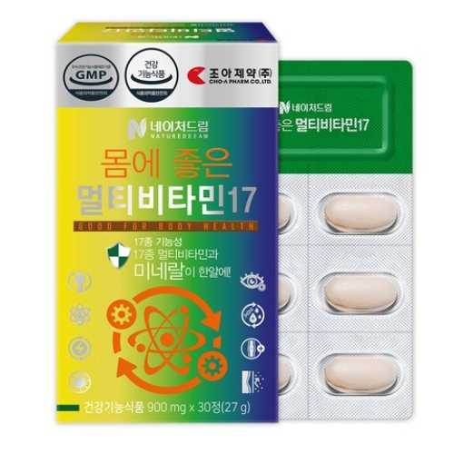 네이처드림 몸에 좋은 멀티비타민 17 30정