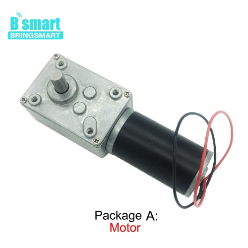 스마트  Bring DC 웜 기어 모터 토크 D 샤프트 12V 7-470rpm 테이블 도어 자동 잠금 A58SW31ZY 24V 1...