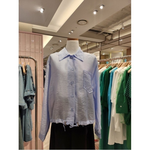 매긴 시스루 카라 블라우스 MGM4D5BL0187