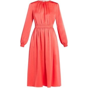 마이클코어스 오픈 백 새틴 미디 드레스 MS482EH99G T 80611317