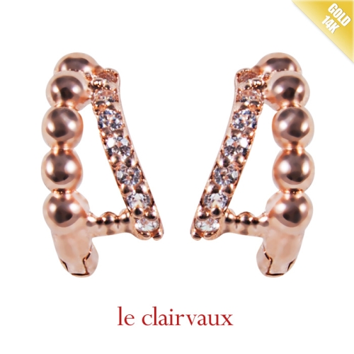르클레보  럭셔리 에이핑크 골드 귀걸이 LCEK14144