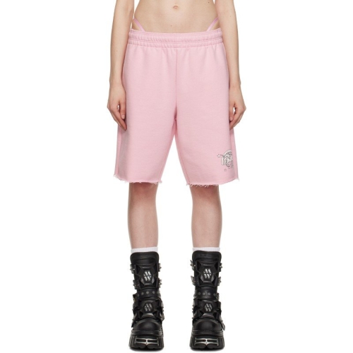 VETEMENTS 핑크 매직 유니콘 쇼츠 UE63SS450P Baby Pink