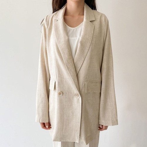 아이우먼 넛츠투버튼린넨자켓 BNE082M406 빅사이즈