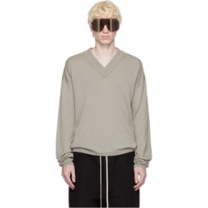 릭오웬스 오프 화이트 브이넥 스웨터 RU02C7607 M 08 PEARL