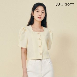 JJ지고트 퍼프 스퀘어넥 크롭 블라우스 GP5P0BLT11_ 1886190