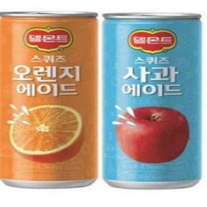 롯데칠성음료 스퀴즈 오렌지에이드 240ml 30개 + 스퀴즈 사과에이드 240ml 30개