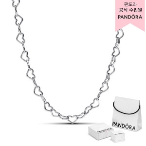 판도라 여성 링크드 하트 콜리어 네크리스_393334C00
