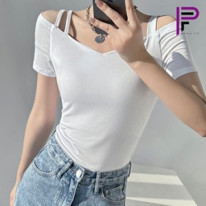 슬로우 어깨트임 티셔츠_P42ST007