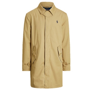 폴로랄프로렌 자수 트렌치 코트 네이비 베이지 710869148 002