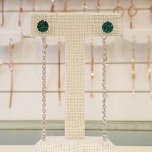 볼라레  세이브존01 에메랄드6mm볼 드롭라인 투웨이귀걸이 SSE102 S15805447