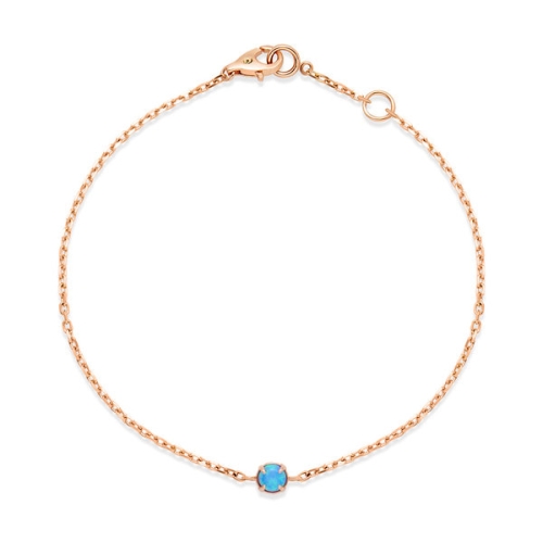 비앤비골드  여성 14K 이터널 블루오팔 체인팔찌_NPB40198