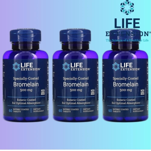 라이프익스텐션 특수 코팅 브로멜라인 500mg 60캡슐