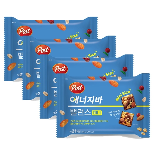 포스트 에너지바 밸런스 미니 231g