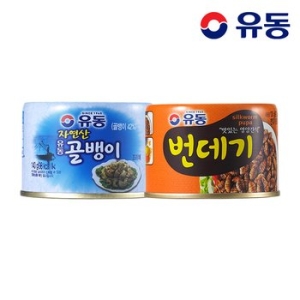 유성물산교역 유동 자연산골뱅이 140g 1개 + 번데기 130g 1개