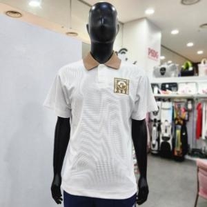 파사디 골프 sh06 골프 남성 에리배색 오보핏 요꼬카라티셔츠 화이트 Q24MTT0