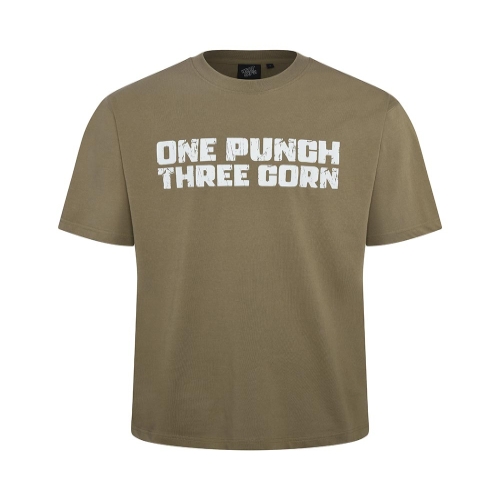 UFC 반팔 짱재 원펀치쓰리콘 릴렉스핏 티셔츠 탄 U2SSV2155TN