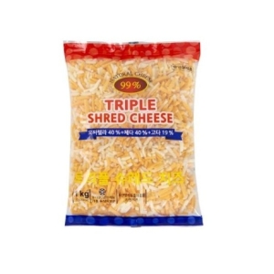 이스트밸리  트리플 슈레드 치즈 1kg