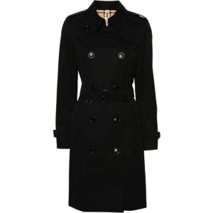 버버리 첼시 블랙 여성 트렌치 코트 8079402 A1189