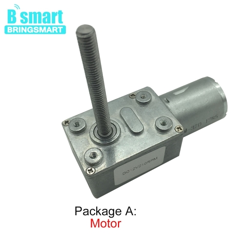 퀵실버 DC 웜 기어 감속기 M6 나사 샤프트 길이 50mm 모터 역방향 자동 잠금 4632-370 12V 볼트 3V6V24V 13 2..
