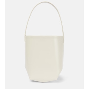 THE ROW N/S PARK S 더로우 N/S 파크 토트백 폴리시드 가죽 숄더백 스몰 아이보리 W1314L61ISHG