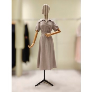 라인(LINE) N755 오픈카라 사선버튼 원피스 NWOPOH0100