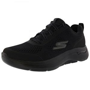 스케쳐스 MENS GO WALK ARCH FIT IDYLLIC EXTRA WIDE 4E 216116WW BBK WALKING SHOES