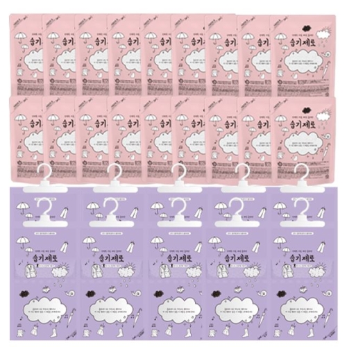 X-TON 습기제로 제습제(스탠드형 18개+옷걸이형 10개)