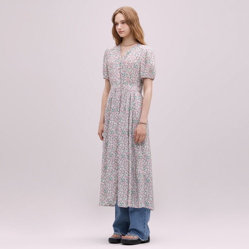 써스데이아일랜드 여성 플라워 풀오픈 롱 원피스 T244MOP247W