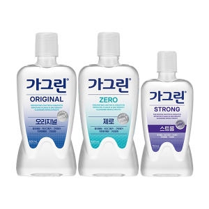 동아제약 가그린 제로 820ml x 1개+ 오리지널 820ml x 1개 + 스트롱 750ml x 1개