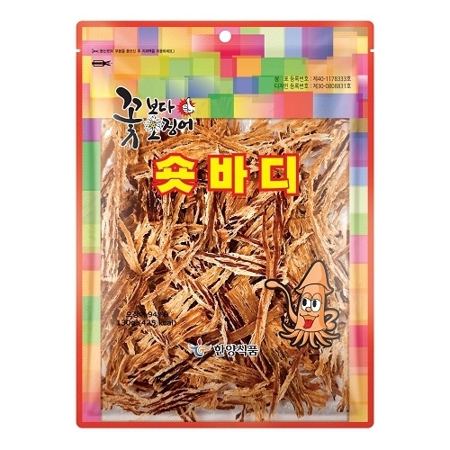 한양식품  꽃보다오징어 숏바디 130g
